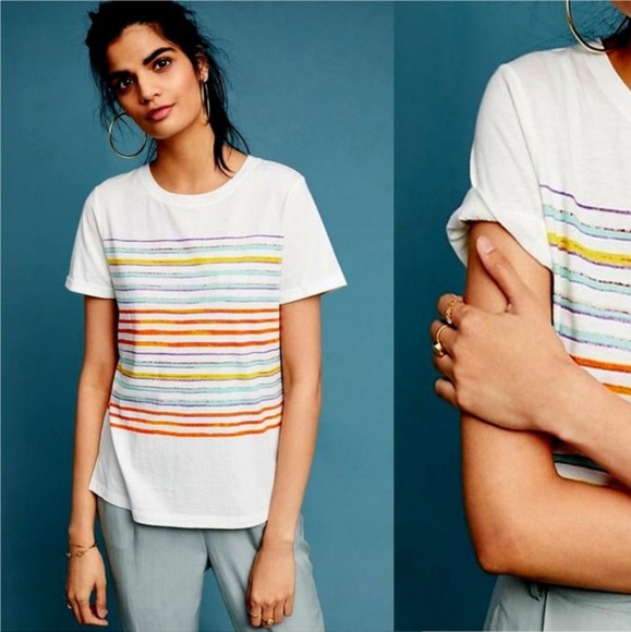 Sold! Postmark Anthropologie Striped Payette Shirt - Picture 2 of 7